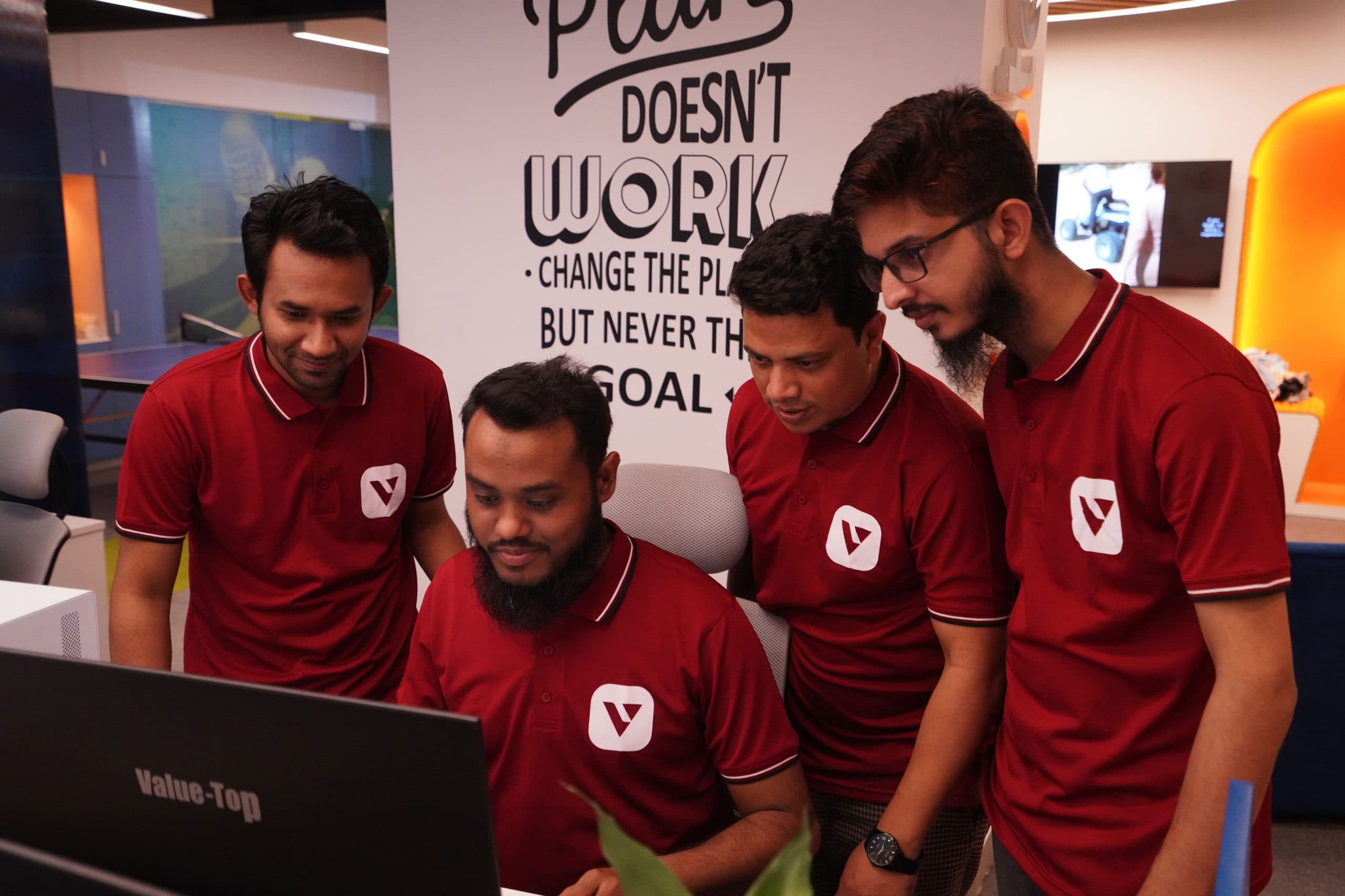 Brainstorming session in our modern meeting room