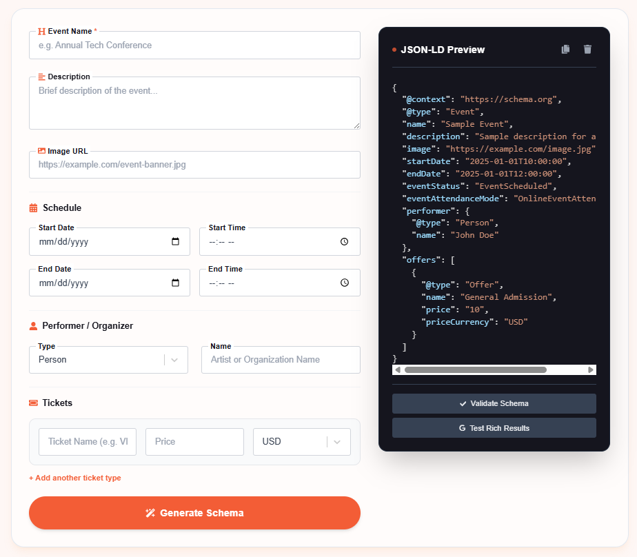 What is Event Schema Generator?