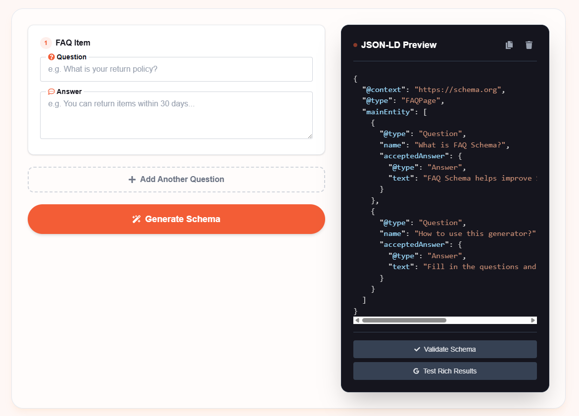 What is FAQ Schema Generator?