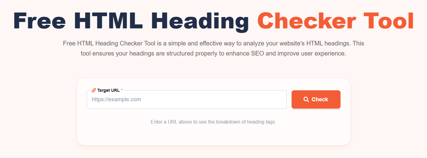 What is Free HTML Heading Checker Tool?