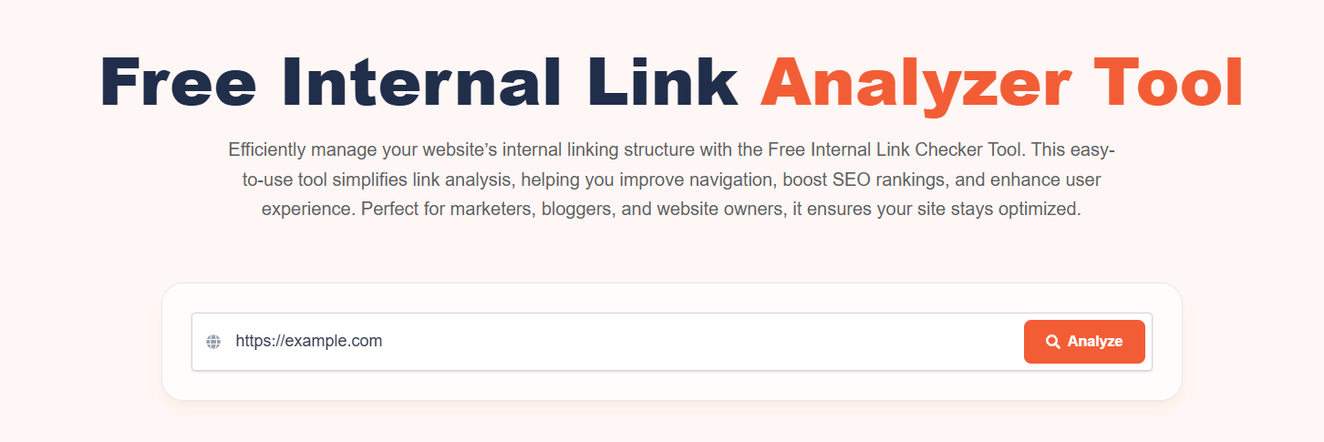 What is Free Internal Link Analyzer Tool?
