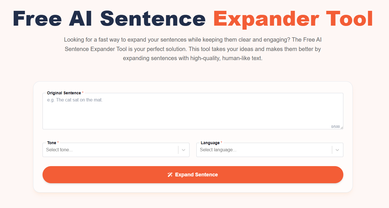 What is Free AI Sentence Expander?
