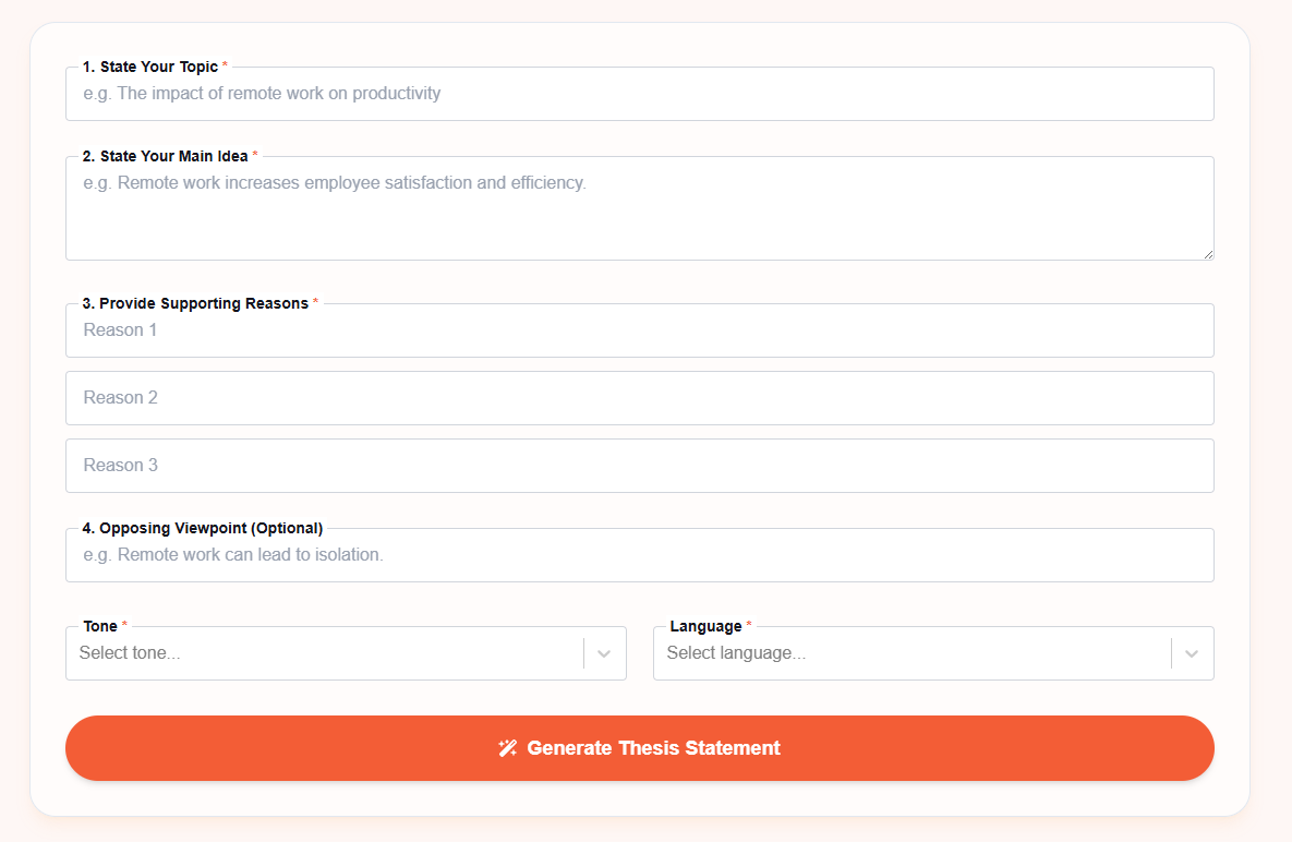 What is AI Thesis Generator?