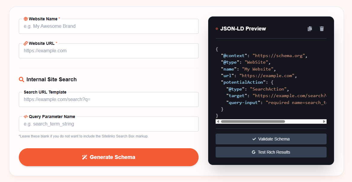 What is Website Schema Generator?