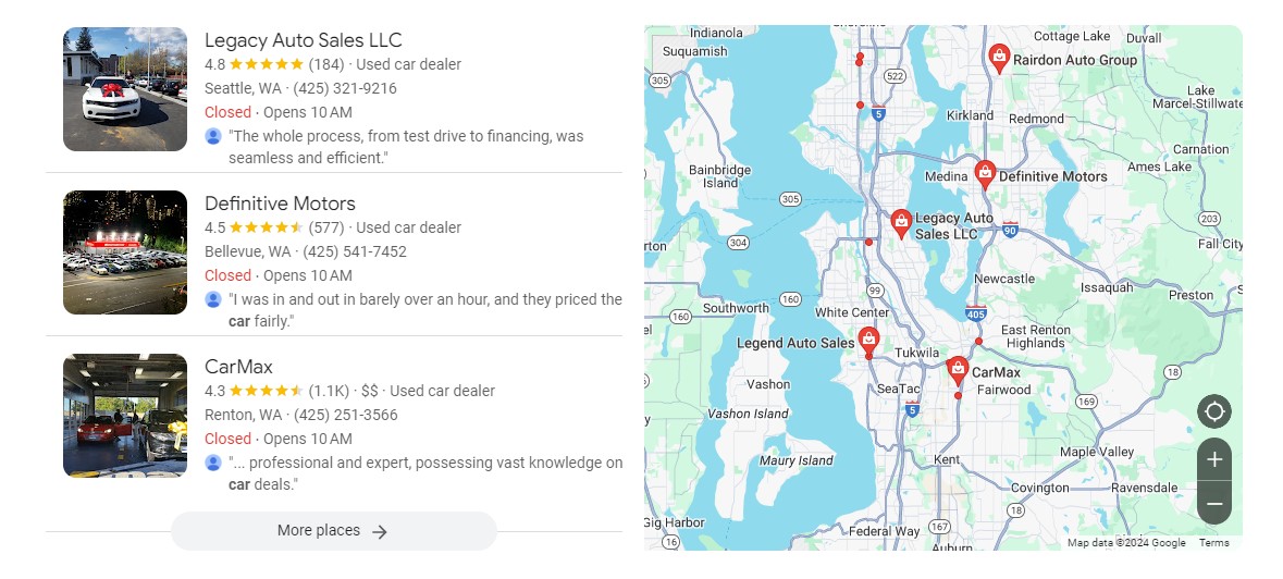 Car buyer researching automobile prices on a laptop at home