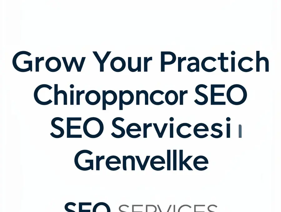 Grow Your Practice with Chiropractor SEO Services in Greenville