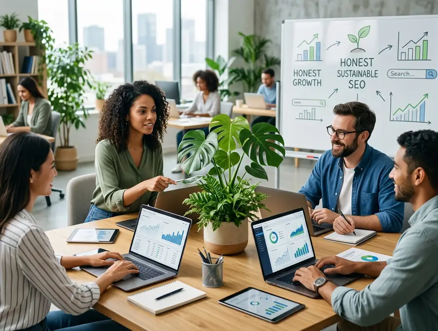 Honest Growth Driven by Sustainable Search Strategies