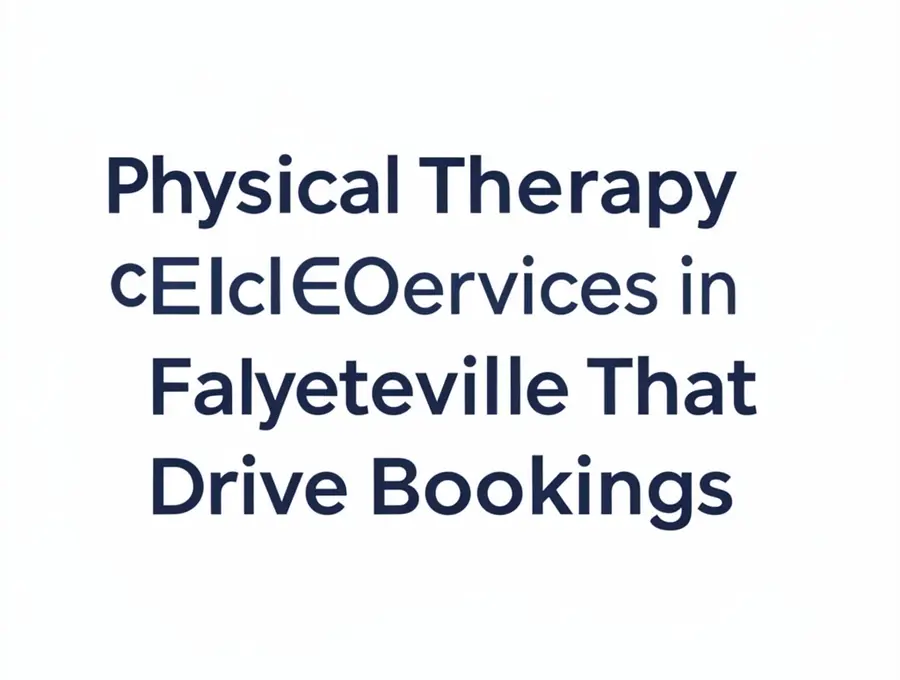 Physical Therapy Clinic SEO Services in Fayetteville That Drive Bookings