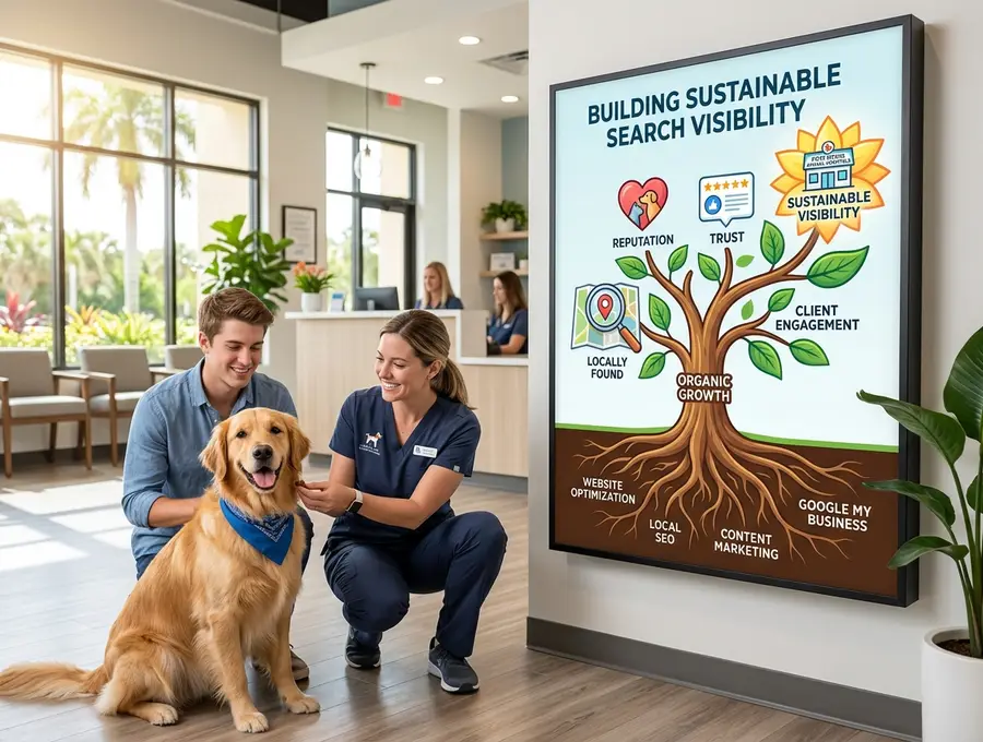 Building Sustainable Search Visibility for Fort Myers Animal Hospitals