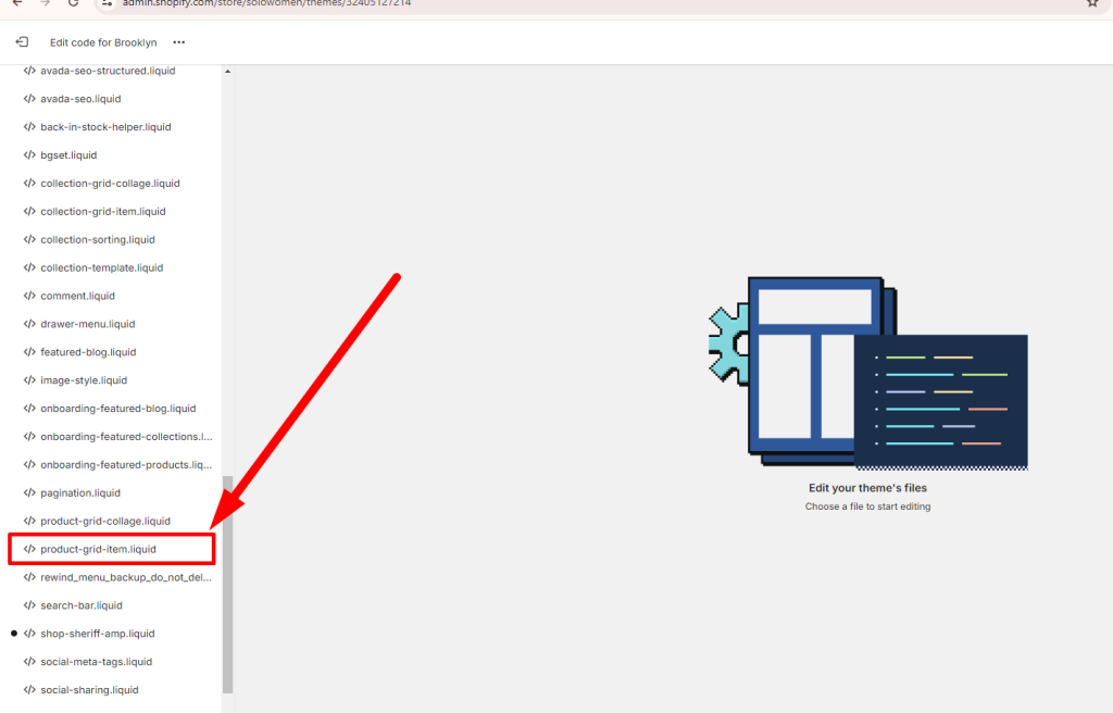 Shopify search engine listing preview with title tag settings