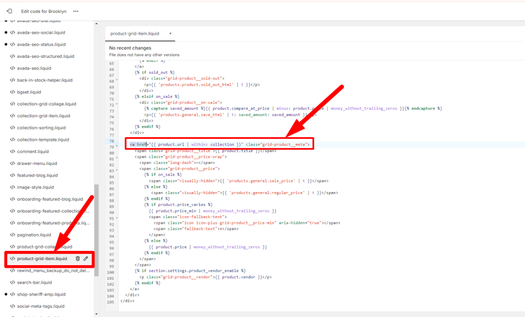 Shopify navigation settings page for creating URL redirects