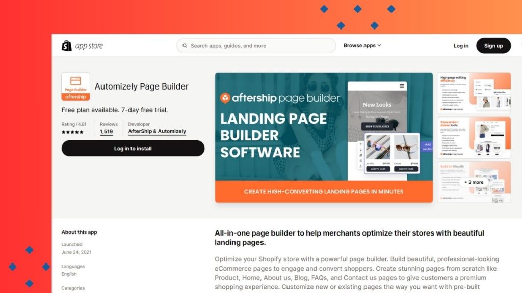 SEO Booster interface displaying search ranking improvements and metrics