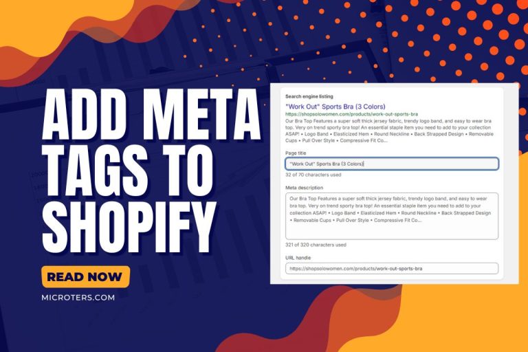 How Do I Add Meta Tags To My Shopify Website