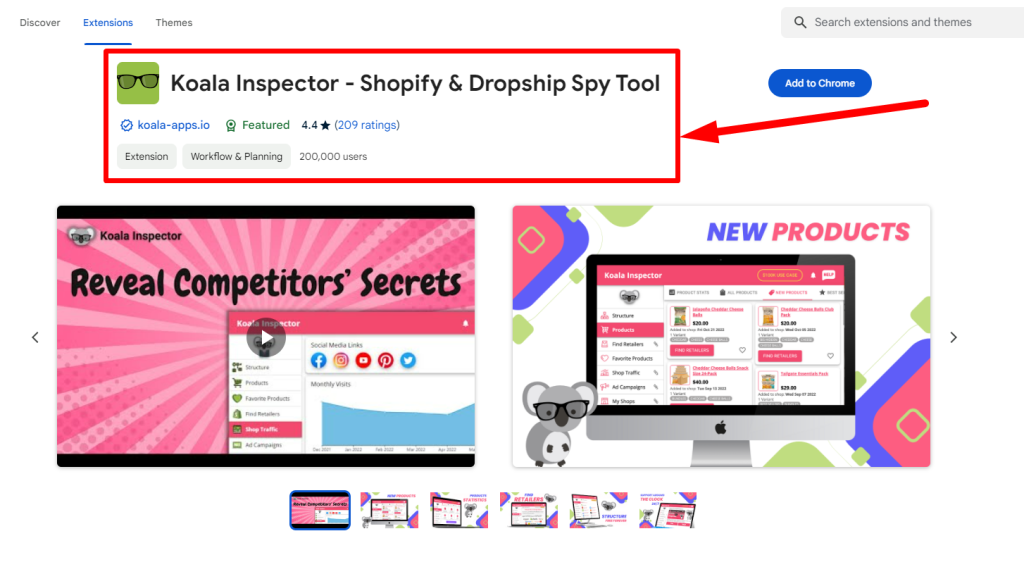 Chrome Extensions – Spy on Shopify Competitors