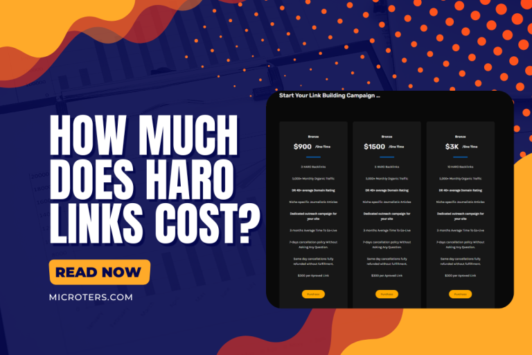 How Much Does HARO Backlinks cost